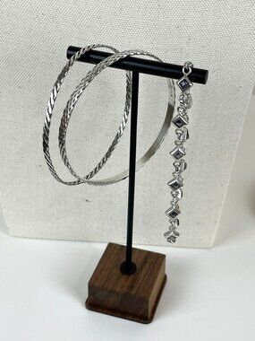 Vintage Sterling Silver Dainty Bracelet Group (3)
